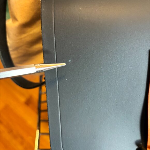 Cambridge Satchel Company Navy Leather Messenger Laptop Bag Travel NWT !!! - Picture 5 of 12